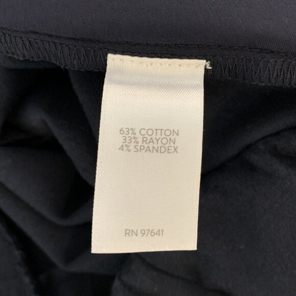 J Jill Womens 18P Pants Essential Cotton Stretch Ankle Navy Blue Pockets Stretch - Picture 9 of 15